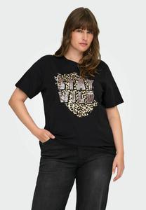 Футболка ONLY Carmakoma CARCHRISTA SS O-NECK TEE JRS, Black/Mottled Black