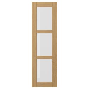 Стеклянная дверь, дуб, 30х100 см IKEA Forsbacka