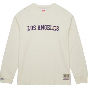 Mitchell Ness Футболка Mitchell & Ness x NBA Los Angeles Lakers мужская cream/purple