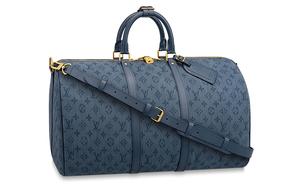LOUIS VUITTON Сумка Keepall Bandouliere Monogram Denim 50 Navy