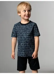 Пижама Trigema "Короткая пижама TRIGEMA со смайликом" (1 шт.), цвет морской волны