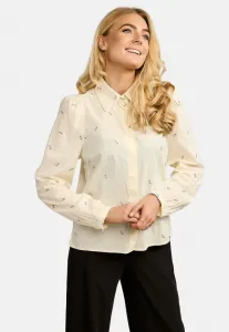 Блузка на пуговицах Liberté Essentiel, Ivory Rose Flower