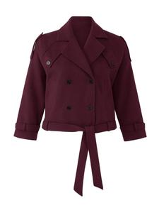 Пальто межсезонное Trendyol Curve, бордовый