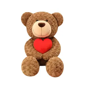 Милый плюшевый мишка с сердечком и сердцебиением, 50см/70см/90см PUDOWRABBIT