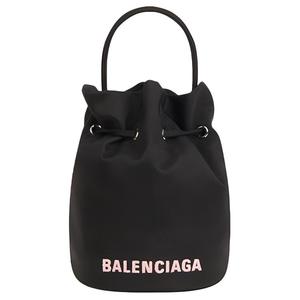 Balenciaga Сумка-ведро нейлоновая женская черная