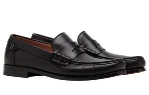 Кожаные туфли Ferragamo мужские черные