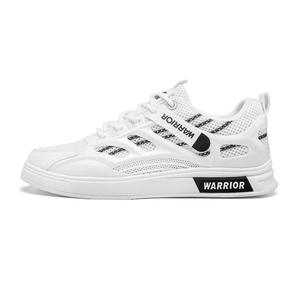 WARRIOR Износостойкие, легкие и дышащие низкие повседневные кроссовки для мужчин, цвет белый/черный