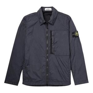 Куртка compass patch collared zip up jacket 'navy' Stone Island, синий