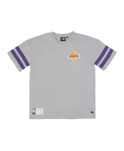 Футболка с графическим изображением арки НБА, Лос-Анджелес Лейкерс New Era, серый