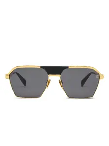 Солнцезащитные очки в квадратной оправе Balmain Eyewear, золотой