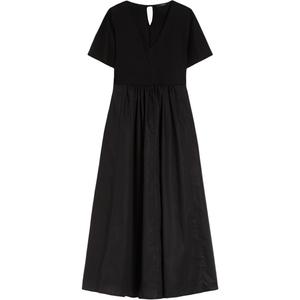 WEEKEND MaxMara Женское черное платье с коротким рукавом