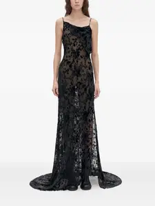 Асимметричное платье-комбинация Aaricia Ann Demeulemeester, черный