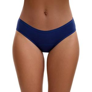 Женские хлопковые трусики mid-waisted с эластичной резинкой, 3 слоя, leak proof Inspire Chic, Dark Blue