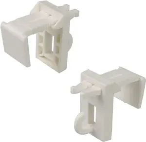 Держатель зажимов Liedeco, (комплект, 2 шт.) 1,85х3,15 см, белый