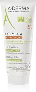 Молочко для тела против раздражения и зуда кожи A-Derma Exomega Control Emollient Lotion, 200 ml