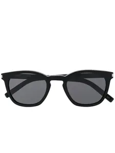 Солнцезащитные очки в круглой оправе Saint Laurent Eyewear, черный