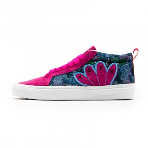 Кроссовки для скейтборда унисекс средней высоты Fire Dragon Fruit Powder / Camouflage Blue Vxdt