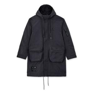 Пальто xa ma maniere тренчкот с капюшоном азиатские размеры Air Jordan, серый