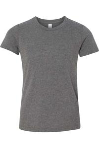 Футболка молодежная BELLA + CANVAS CVC Jersey, цвет deep heather