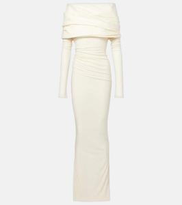 Шерстяное платье с драпировкой Entire Studios, Pharchment