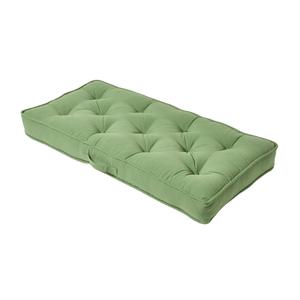 Подушка на стул Homescapes зеленый, 48/100/10 см