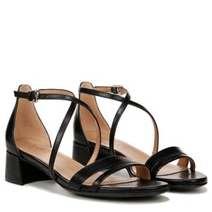 Туфли Naturalizer June Strappy Low Block Heel Dress Sandal, черный
