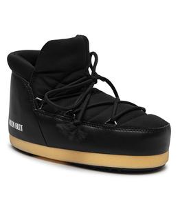 Зимние ботинки Moon Boot на толстой подошве со шнуровкой, черный