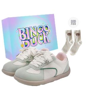 BINGO DUCK Женские нескользящие и дышащие скейтерские кроссовки зеленые + эксклюзивная коробка + подарочные носки, цвет Green+Exclusive Shoe Box+Gift Socks