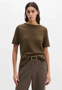 Базовая футболка с коротким рукавом и круглым вырезом Marc O'Polo, Burnt Coffee Melange