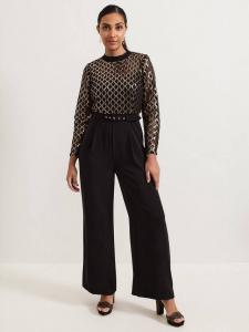 Комбинезон для миниатюрной амелии Phase Eight, черный/разноцветный