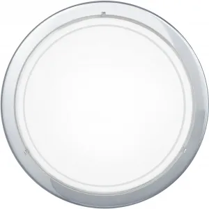 Потолочный светильник EGLO «PLANET 1», 1 лампочка, лампа E27 | без лампочек, потолочный светильник, цвет chromfarben/weiß/transparent