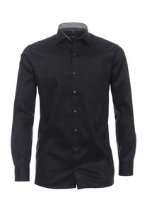 Деловая рубашка простого современного покроя Casamoda, черный