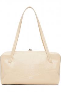 Jil Sander Маленькая сумка-подушка с ягодами годжи, цвет слоновой кости