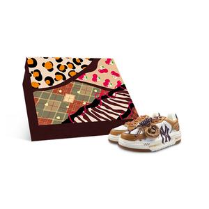 MLB Кроссовки Chunky Liner Low Top для скейтбординга унисекс бежево-коричневые