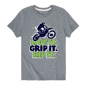 Футболка Live It Grip It Rip It для мальчиков 8–20 лет с рисунком Licensed Character, серый