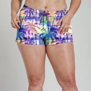 Женские шорты для плавания Plus 2"-3" - Выкройки Calypsa, цвет palm beach