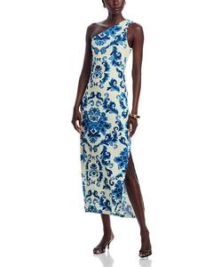 Ники Платье макси на одно плечо Cara Cara, синий