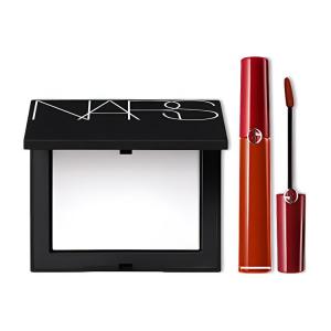 Nars Набор жидкой помады Armani Red Tube Liquid Lipstick Big White Cake для контроля жирности кожи лица, 10 г + 6,5 мл