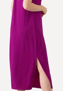 Платье из джерси MIDI EN TISSU FLUIDE LIGNE EN A COL EN V SANS MANCHES Ulla Popken, цвет Berry