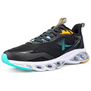 Амортизирующие дышащие легкие низкие повседневные кроссовки мужские черные синие XTEP