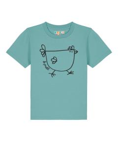 Рубашка watabout.kids Le poulet - das Huhn, бирюзовый
