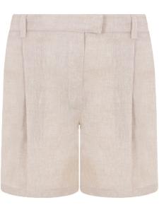 Brunello Cucinelli льняные шорты, нейтральный цвет