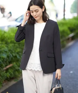 Куртка без воротника из двойной ткани Avv, цвет Black