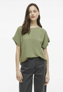 Футболка VILA MIT KURZEN ÄRMELN RUNDHALS, Oil Green/Green
