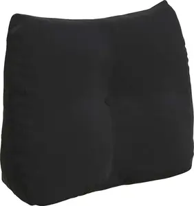 Подушка для спины , черная, 60 x 24 x 50 см, бархат vidaXL