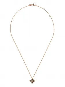 Золотая цепочка на шею Princess Flower с бриллиантами Roberto Coin, розовый