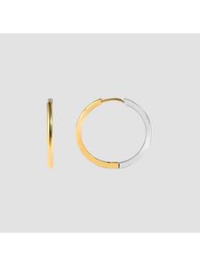 Adeliás Женские серьги - серьги-кольца на шарнирах из нержавеющей стали серебристого цвета