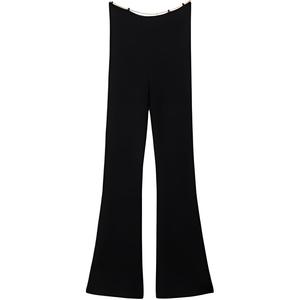 Рибленые брюки bootcut Alexander Wang, черный