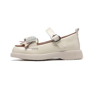 Низкие детские кожаные туфли Kids' Satchi, бежевый