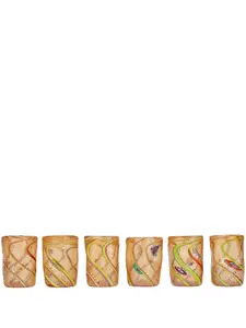 Набор penellate из шести стаканов, 10,5х7,5 см, Cabana, оранжевый